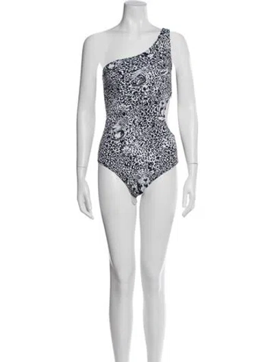 Pre-owned Marcell Von Berlin Animal Print One-piece In Black
