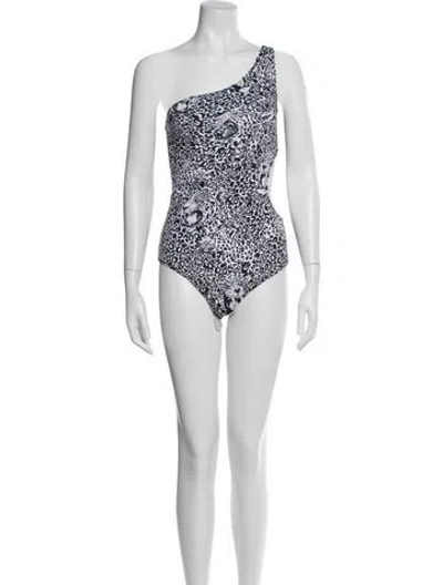 Pre-owned Marcell Von Berlin Animal Print One-piece In Black