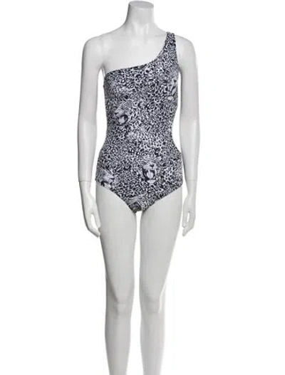 Pre-owned Marcell Von Berlin Animal Print One-piece W/ Tags In Black