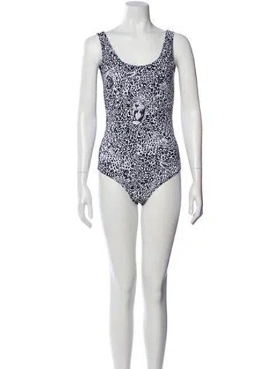 Pre-owned Marcell Von Berlin Animal Print One-piece W/ Tags In Black