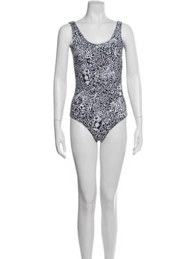 Pre-owned Marcell Von Berlin Animal Print One-piece W/ Tags In Black