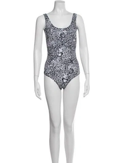 Pre-owned Marcell Von Berlin Animal Print One-piece W/ Tags In Black