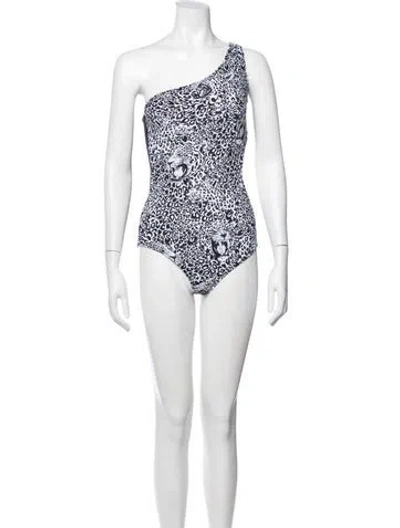 Pre-owned Marcell Von Berlin Animal Print One-piece W/ Tags In Black