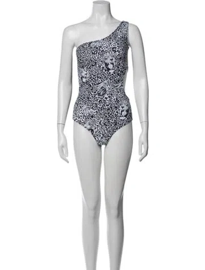 Pre-owned Marcell Von Berlin Animal Print One-piece W/ Tags In Black