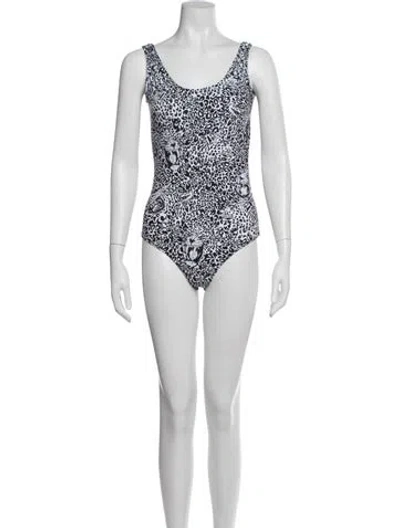Pre-owned Marcell Von Berlin Animal Print One-piece W/ Tags In Purple