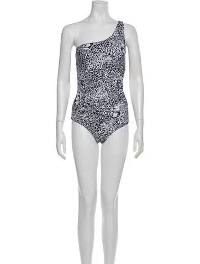 Pre-owned Marcell Von Berlin Animal Print One-piece W/ Tags In White