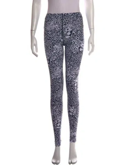 Pre-owned Marcell Von Berlin Animal Print Skinny Leg Pants In Multicolor