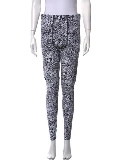 Pre-owned Marcell Von Berlin Animal Print Skinny Leg Pants In Multicolor