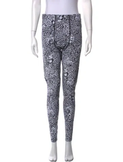 Pre-owned Marcell Von Berlin Animal Print Skinny Leg Pants In Multicolor