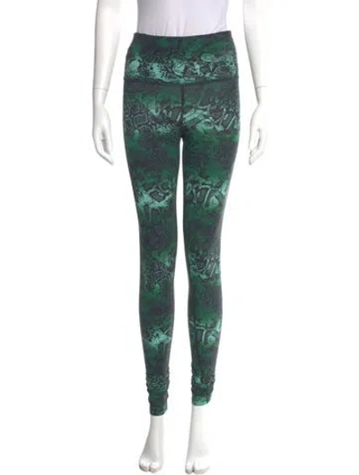 Pre-owned Marcell Von Berlin Animal Print Skinny Leg Pants W/ Tags In Green