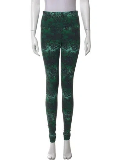 Pre-owned Marcell Von Berlin Animal Print Skinny Leg Pants W/ Tags In Green