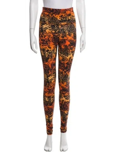 Pre-owned Marcell Von Berlin Animal Print Skinny Leg Pants W/ Tags In Multicolor