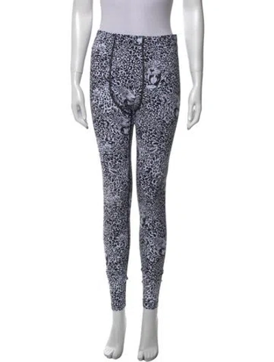 Pre-owned Marcell Von Berlin Animal Print Skinny Leg Pants W/ Tags In White