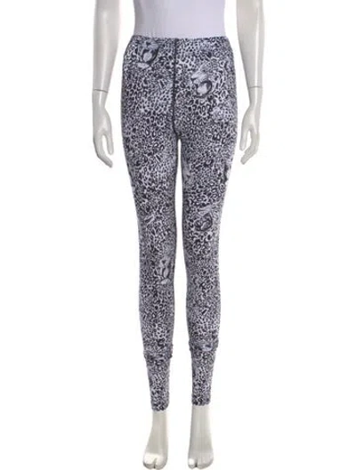 Pre-owned Marcell Von Berlin Animal Print Skinny Leg Pants W/ Tags In White