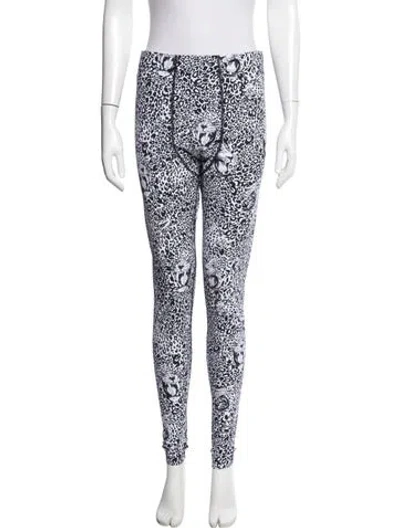 Pre-owned Marcell Von Berlin Animal Print Skinny Leg Pants W/ Tags In White