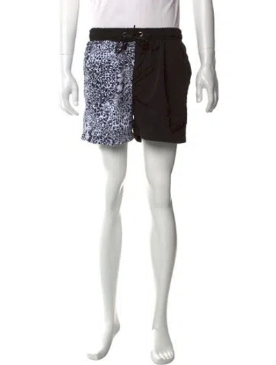 Pre-owned Marcell Von Berlin Animal Print Swim Trunks In Multi