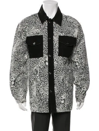Pre-owned Marcell Von Berlin Animal Print Trucker Jacket In Multi