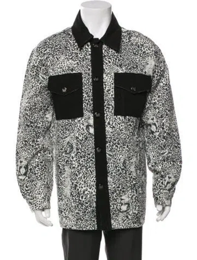 Pre-owned Marcell Von Berlin Animal Print Trucker Jacket In Multi