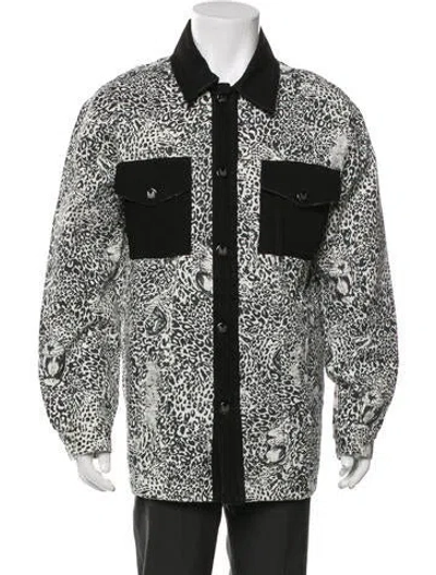 Pre-owned Marcell Von Berlin Animal Print Trucker Jacket In Multi