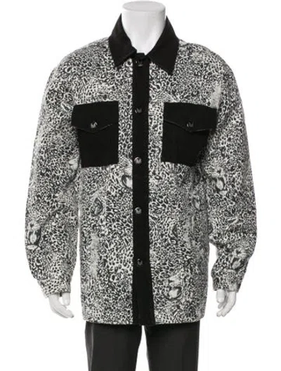 Pre-owned Marcell Von Berlin Animal Print Trucker Jacket In Multi