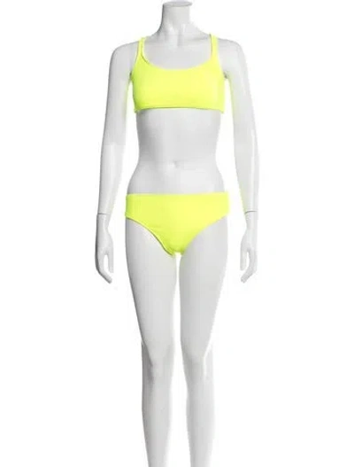 Pre-owned Marcell Von Berlin Bikini W/ Tags In Yellow