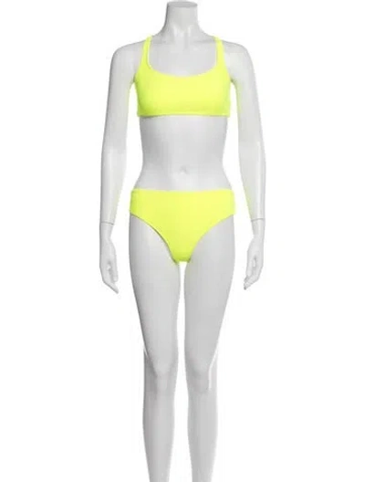 Pre-owned Marcell Von Berlin Bikini W/ Tags In Yellow