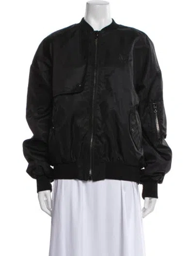 Pre-owned Marcell Von Berlin Bomber Jacket In Black