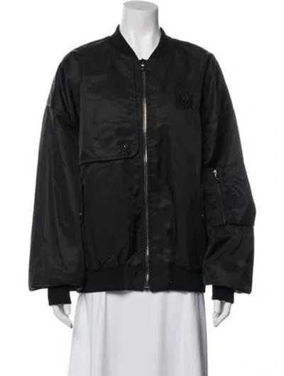 Pre-owned Marcell Von Berlin Bomber Jacket In Black