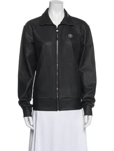 Pre-owned Marcell Von Berlin Bomber Jacket In Black