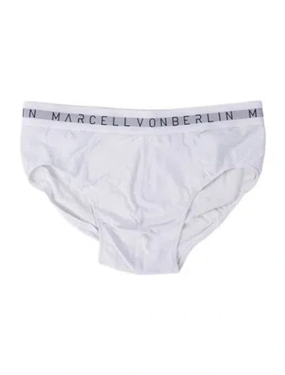 Pre-owned Marcell Von Berlin Boxers W/ Tags In White
