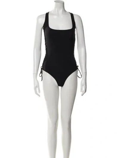 Pre-owned Marcell Von Berlin Braided Accents One-piece W/ Tags In Black