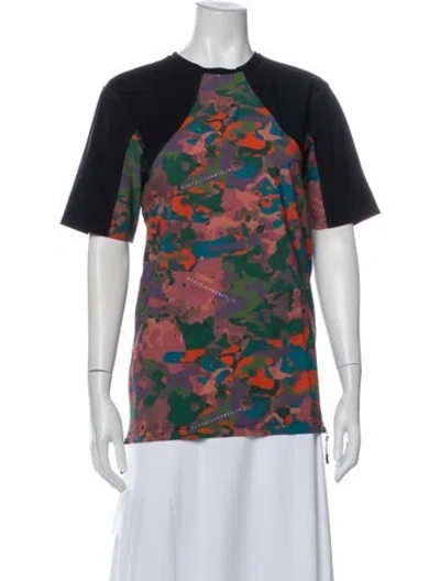 Pre-owned Marcell Von Berlin Camouflage Print Crew Neck T-shirt In Multi