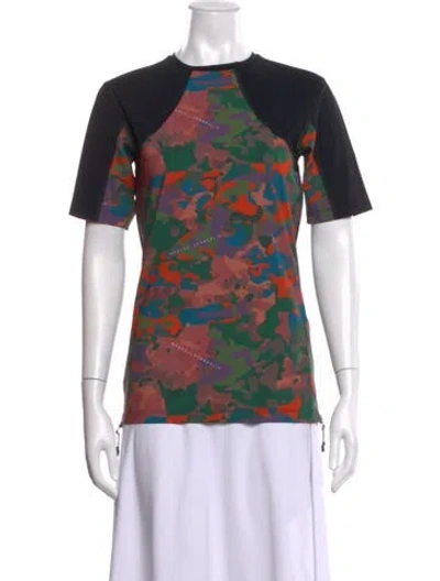 Pre-owned Marcell Von Berlin Camouflage Print Crew Neck T-shirt W/ Tags In Multicolor