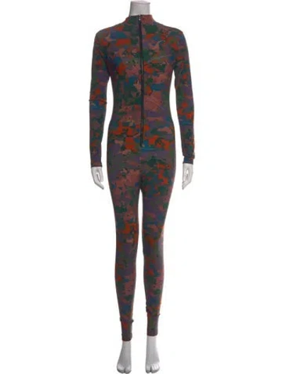 Pre-owned Marcell Von Berlin Camouflage Print Jumpsuit In Multi
