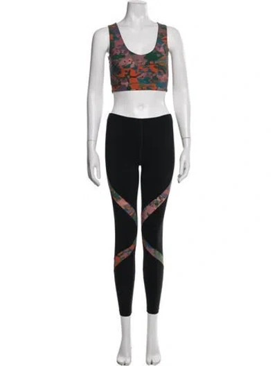 Pre-owned Marcell Von Berlin Camouflage Print Pant Set In Black