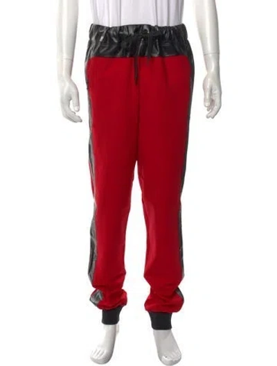 Pre-owned Marcell Von Berlin Colorblock Pattern Joggers W/ Tags In Red