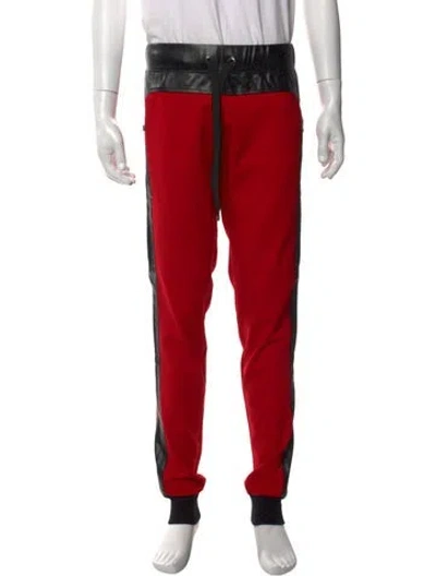 Pre-owned Marcell Von Berlin Colorblock Pattern Joggers W/ Tags In Red