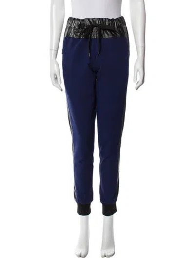 Pre-owned Marcell Von Berlin Colorblock Pattern Skinny Leg Pants W/ Tags In Blue