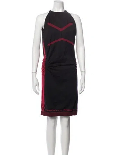 Pre-owned Marcell Von Berlin Crew Neck Knee-length Dress W/ Tags In Multi