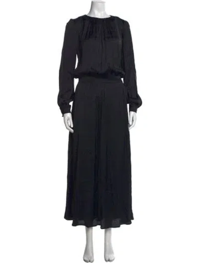 Pre-owned Marcell Von Berlin Crew Neck Long Dress W/ Tags In Black