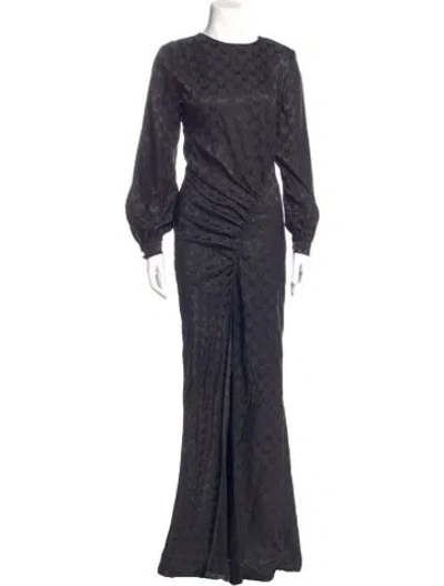 Pre-owned Marcell Von Berlin Crew Neck Long Dress W/ Tags In Gray