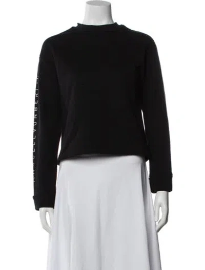 Pre-owned Marcell Von Berlin Crew Neck Long Sleeve Sweatshirt In Black
