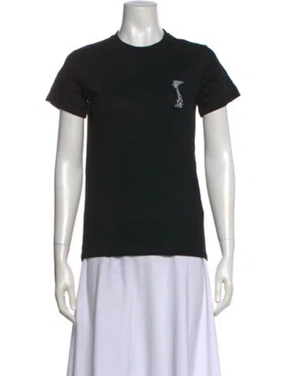 Pre-owned Marcell Von Berlin Crew Neck Short Sleeve T-shirt In Black