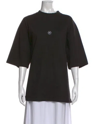 Pre-owned Marcell Von Berlin Crew Neck Short Sleeve T-shirt In Black