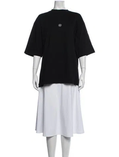 Pre-owned Marcell Von Berlin Crew Neck Short Sleeve T-shirt In Black