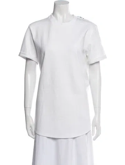 Pre-owned Marcell Von Berlin Crew Neck Short Sleeve T-shirt In White