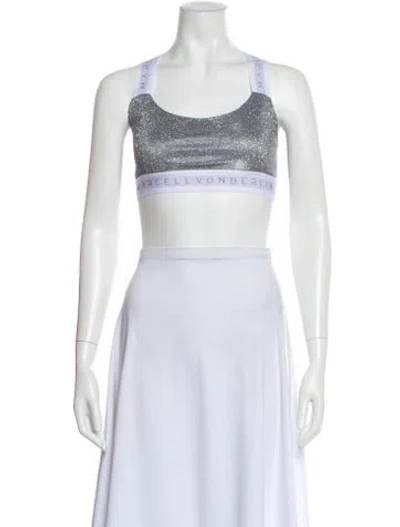 Pre-owned Marcell Von Berlin Crew Neck Sleeveless Sports Bra In Blue