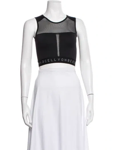 Pre-owned Marcell Von Berlin Crew Neck Sleeveless Sports Bra W/ Tags In White