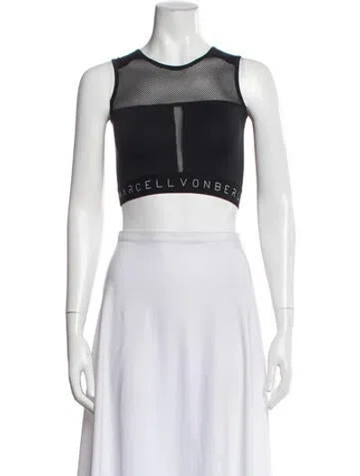 Pre-owned Marcell Von Berlin Crew Neck Sleeveless Sports Bra In White