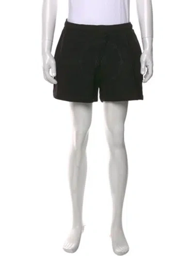Pre-owned Marcell Von Berlin Croc Embossed Jogger Shorts W/ Tags In Black